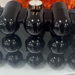 Black and Orange Bubble Crossbody bags